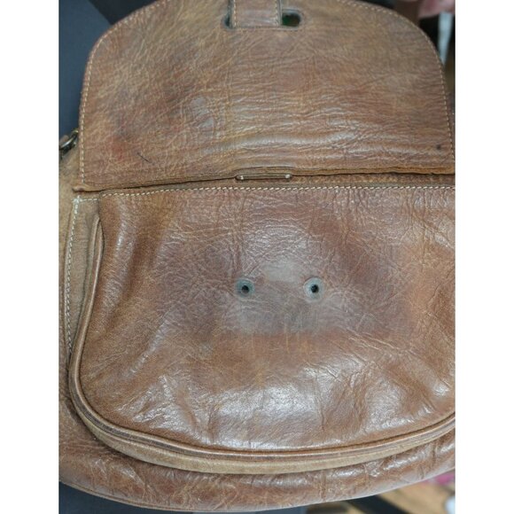 Vintage Roots Riverside Saddle Crossbody Leather Bag - Picture 7 of 7